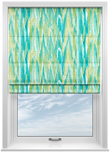 Bombay Velvet, Citrus Burst - Roman Blind